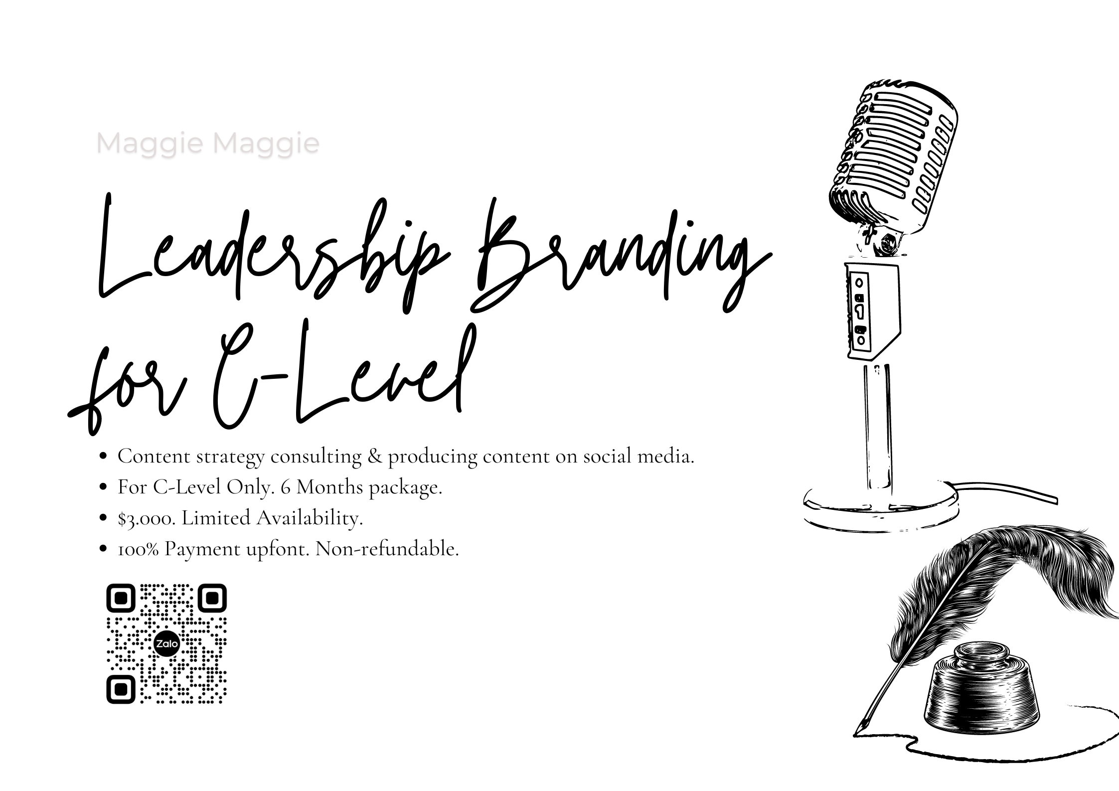 Gói đồng hành xây dựng thương hiệu cá nhân cho C-Level